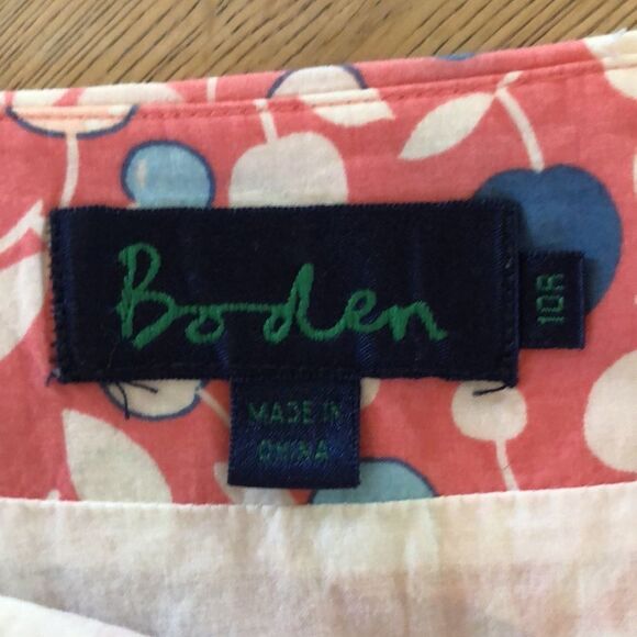 Boden Pink Cherry Print Skirt, Women’s 10 - Picture 4 of 4